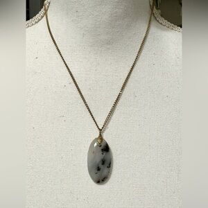 Fern Agate Pendant Necklace